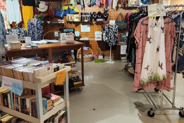 interior of the Minden Health Care Auxiliary gift shop